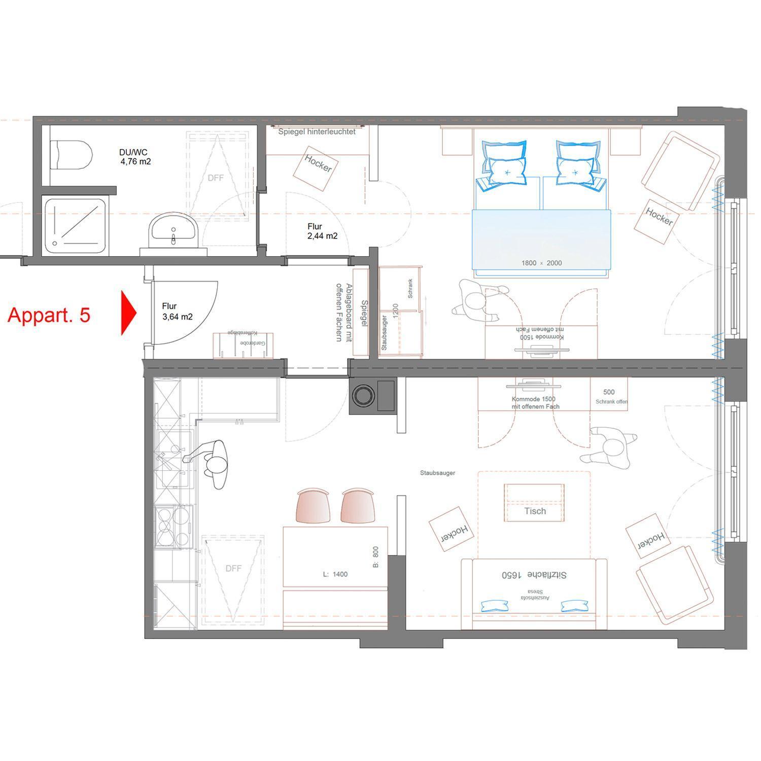 Hubertus Appartements Inzell Rom bilde